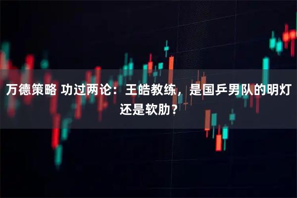 万德策略 功过两论：王皓教练，是国乒男队的明灯还是软肋？